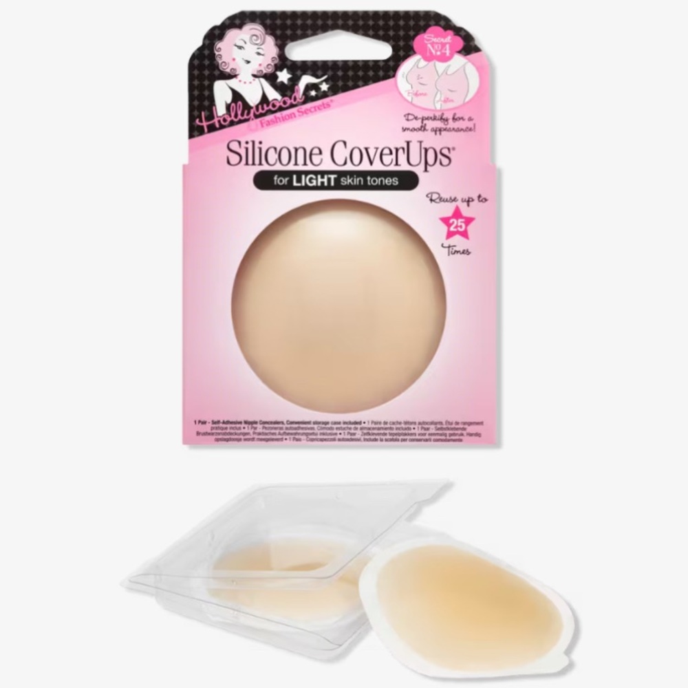 HOLLYWOOD FASHION SECRETS Silicone CoverUps for Light Skin Tones NEW!